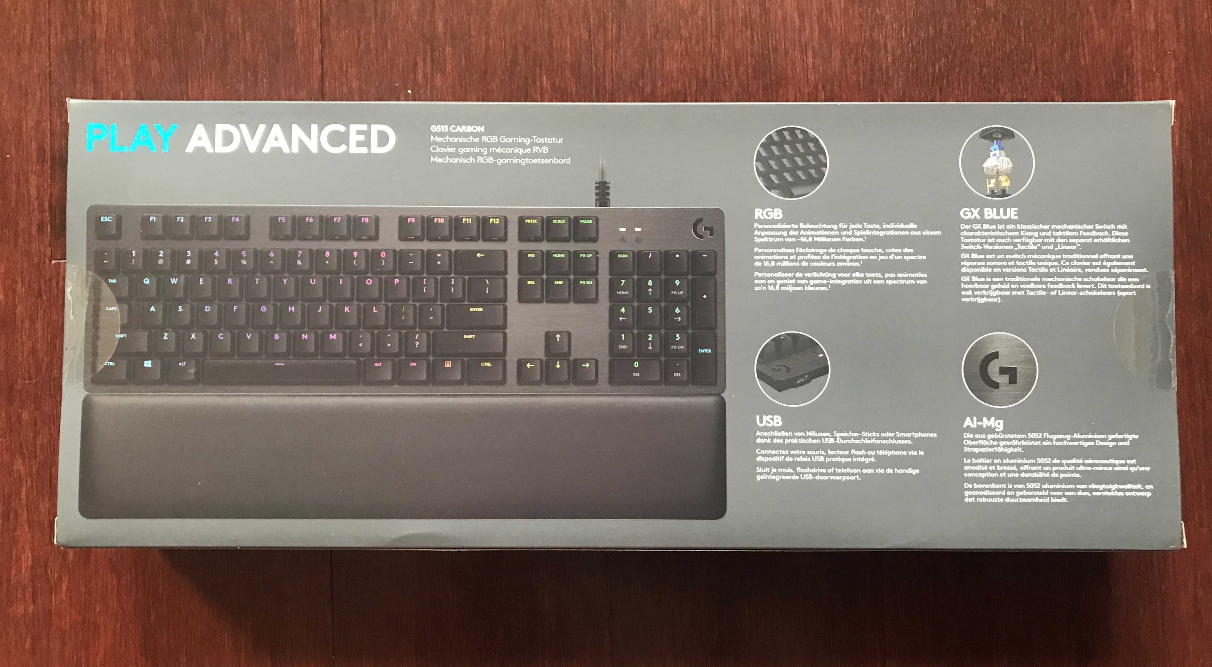 Klawiatura mechaniczna LOGITECH G513 CARBON