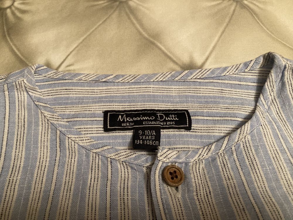 Camisa Massimo Dutti em linho - 9/10 anos