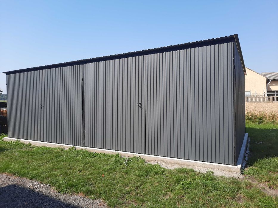 Garaż Blaszany - Grafit 3x8 |Magazyny| Schowek| Wiata |Hala| - ESSTAL*