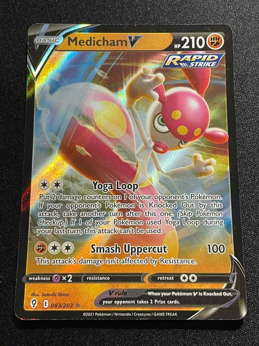 Carta Pokémon Medicham V 83/203 Evolving Skies