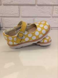 Clarks Crown Jump - Baleriny Dziecięce YELLOW INTEREST 26