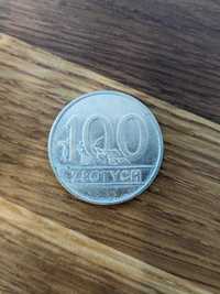Moneta 100 zł 1990 rok