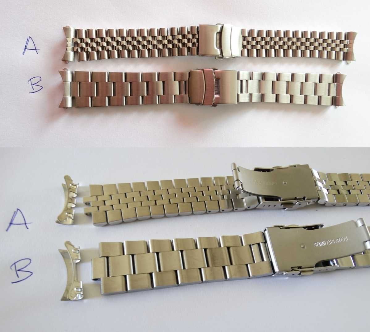 Bransoleta 20mm 22mm Oyester Jubilee do Seiko 5 SKX009 Citizen Orient