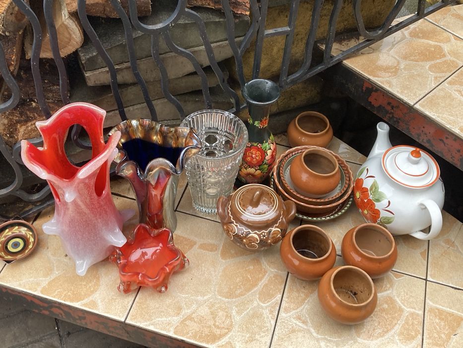 Вазы, глининая посуда