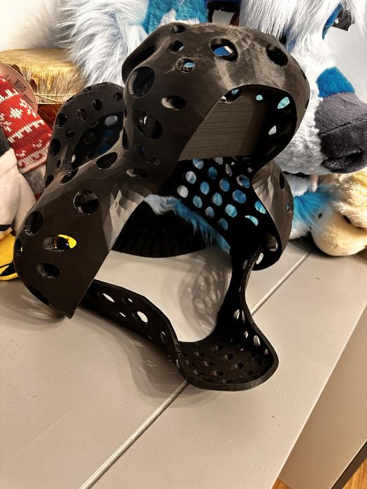 Maska Cosplay Fursuit Fury Dino 3D