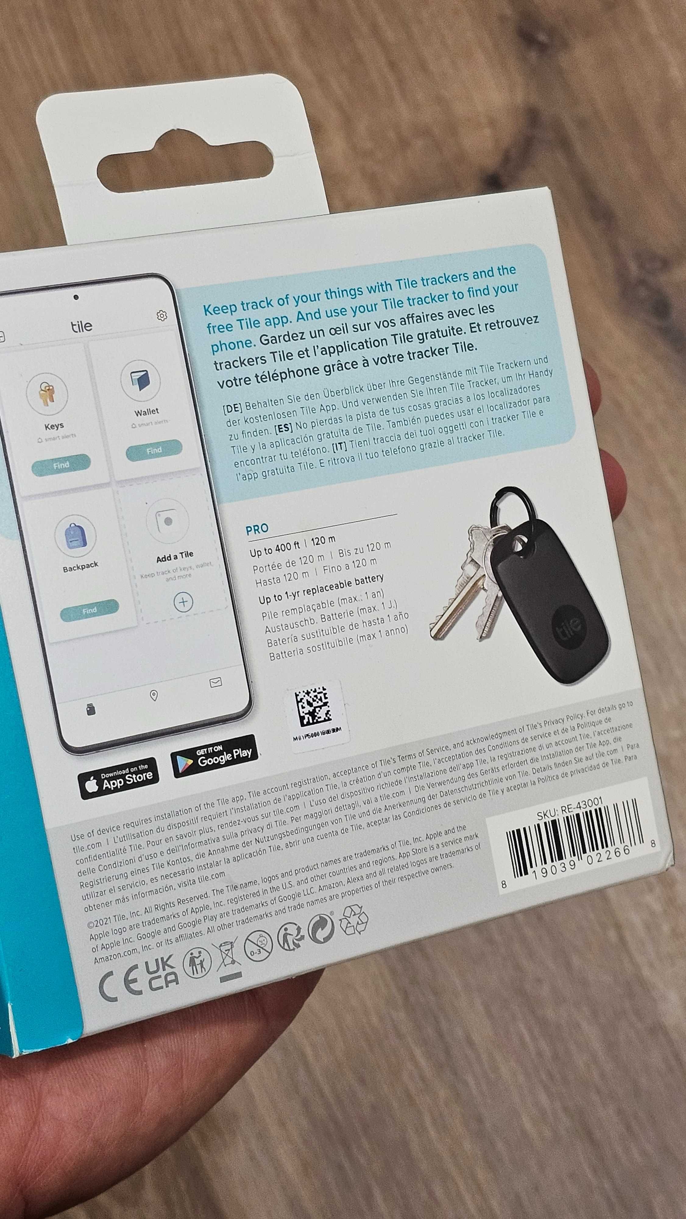 Tile Pro - Novo, Caixa Selada