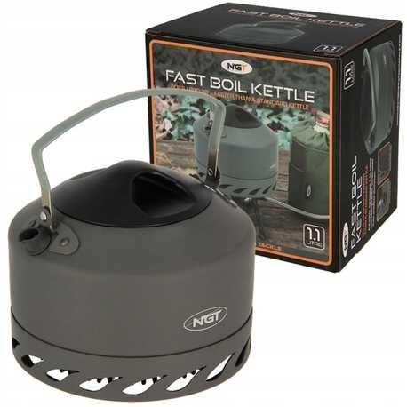 NGT Gun Metal Aluminium Kettle Fast Boil 1,1L