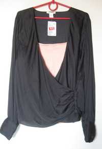 Блуза открытая с драпировкой H&M