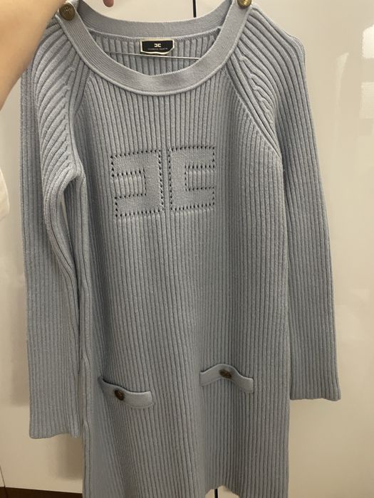 Elisabetta franchi sukienka niebieska