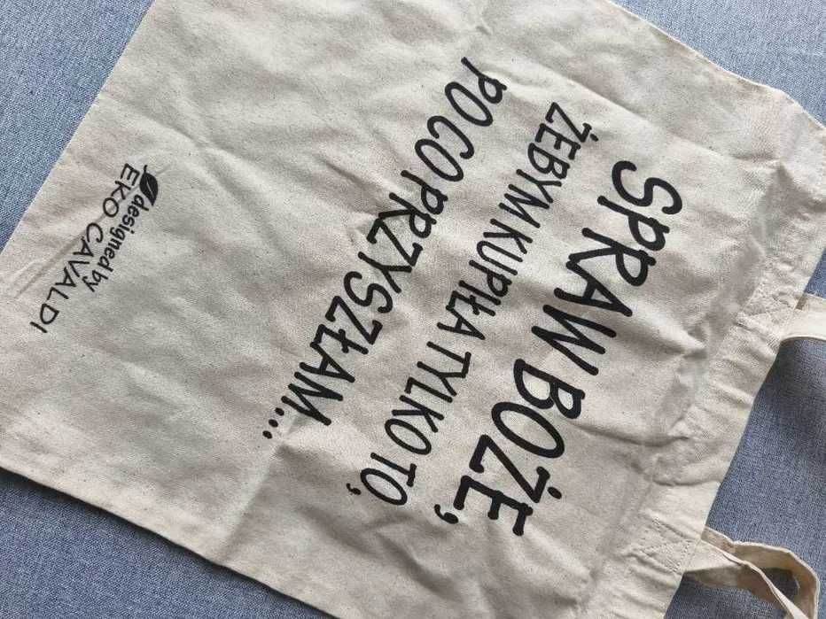 Spraw boże, żebym kupiła .. torba na zakupy bawełna nowa