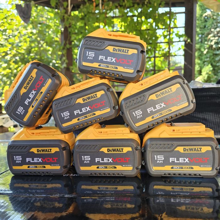 DeWALT 15Ah FlexVolt батарея, акумулятор, 10Ah/5Ah 21700 деволт