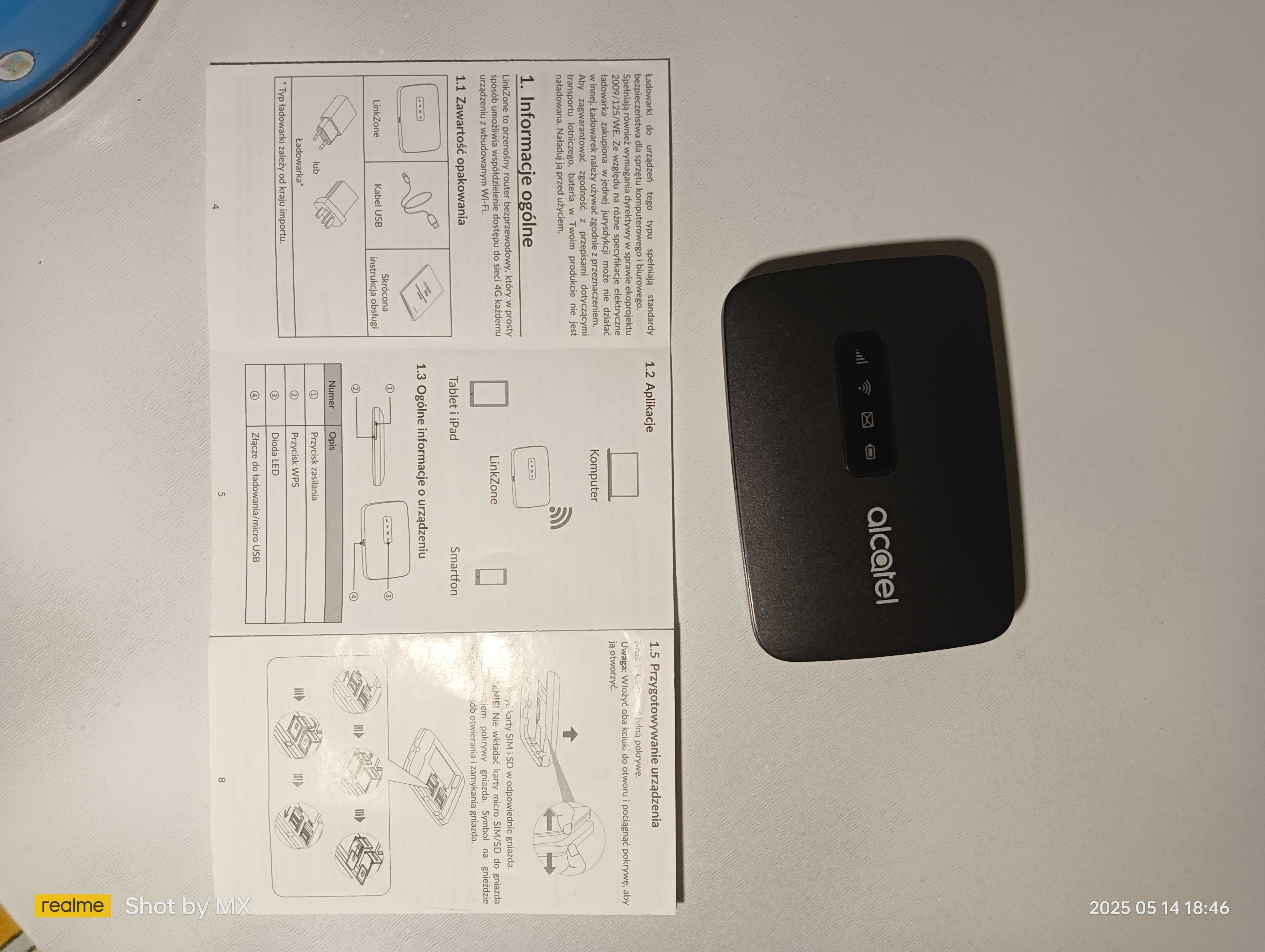 Internet na WAKACJE karta SIM LTE 4G PRZENOŚNY router modem