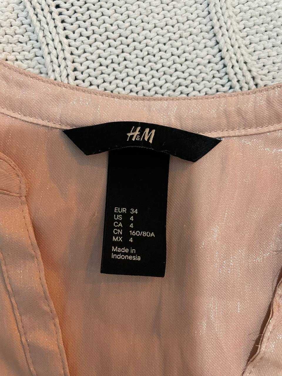 Атласная блуза H&M