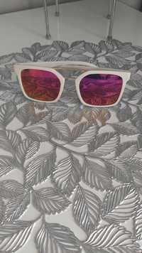 Okulary przeciwsłoneczne nowe biale rozowe