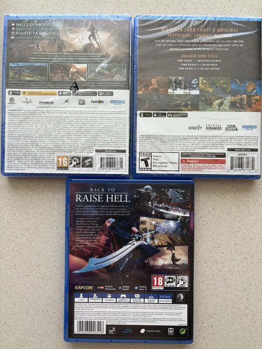 Диски для PS- 5 и PS-4 . Тomb Rider. Avatar. Devil May Cry-5