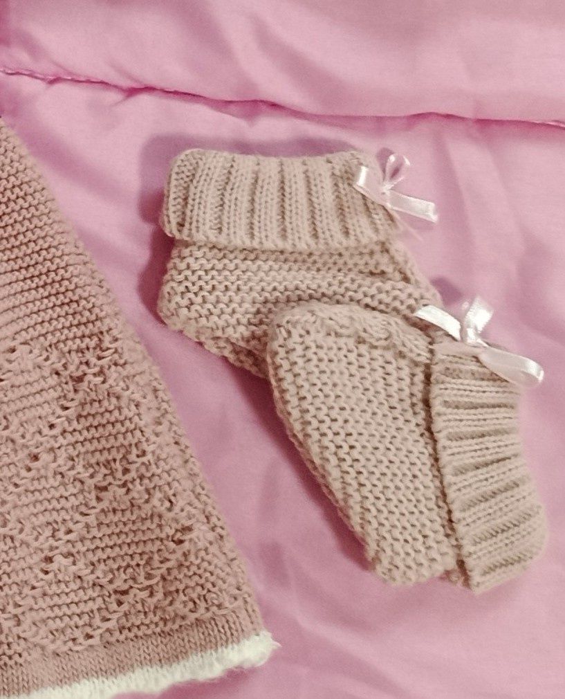 Conjunto saída da maternidade em malha fofinha