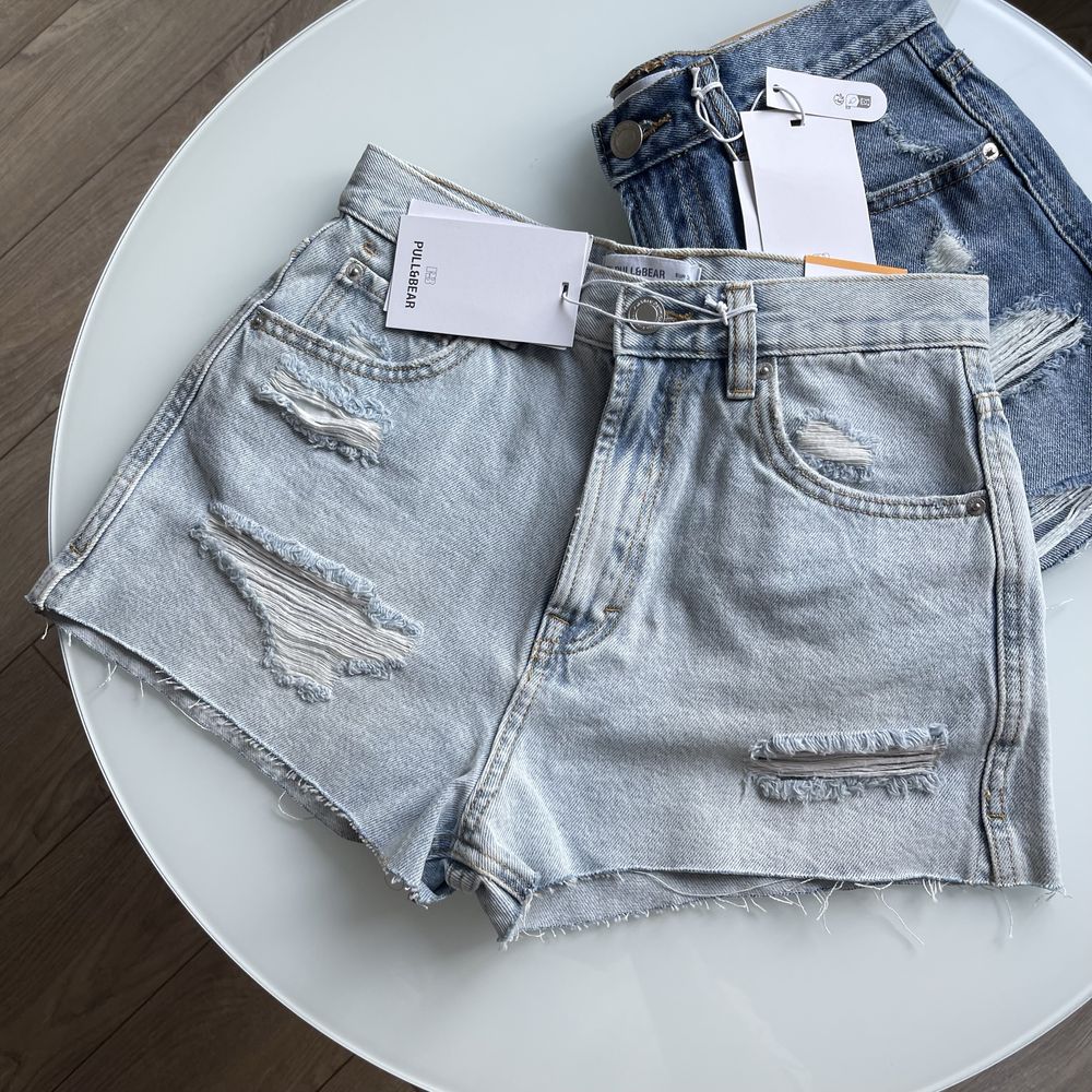 Шорти pull&bear сині / блакитні
