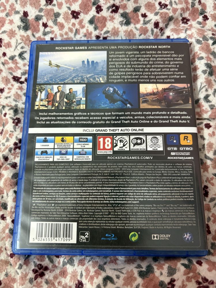 Jogo GTA 5 para ps4