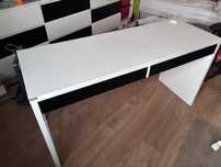 IKEA MICKE biurko 2 szuflady 142x75x50 - BIAŁY
