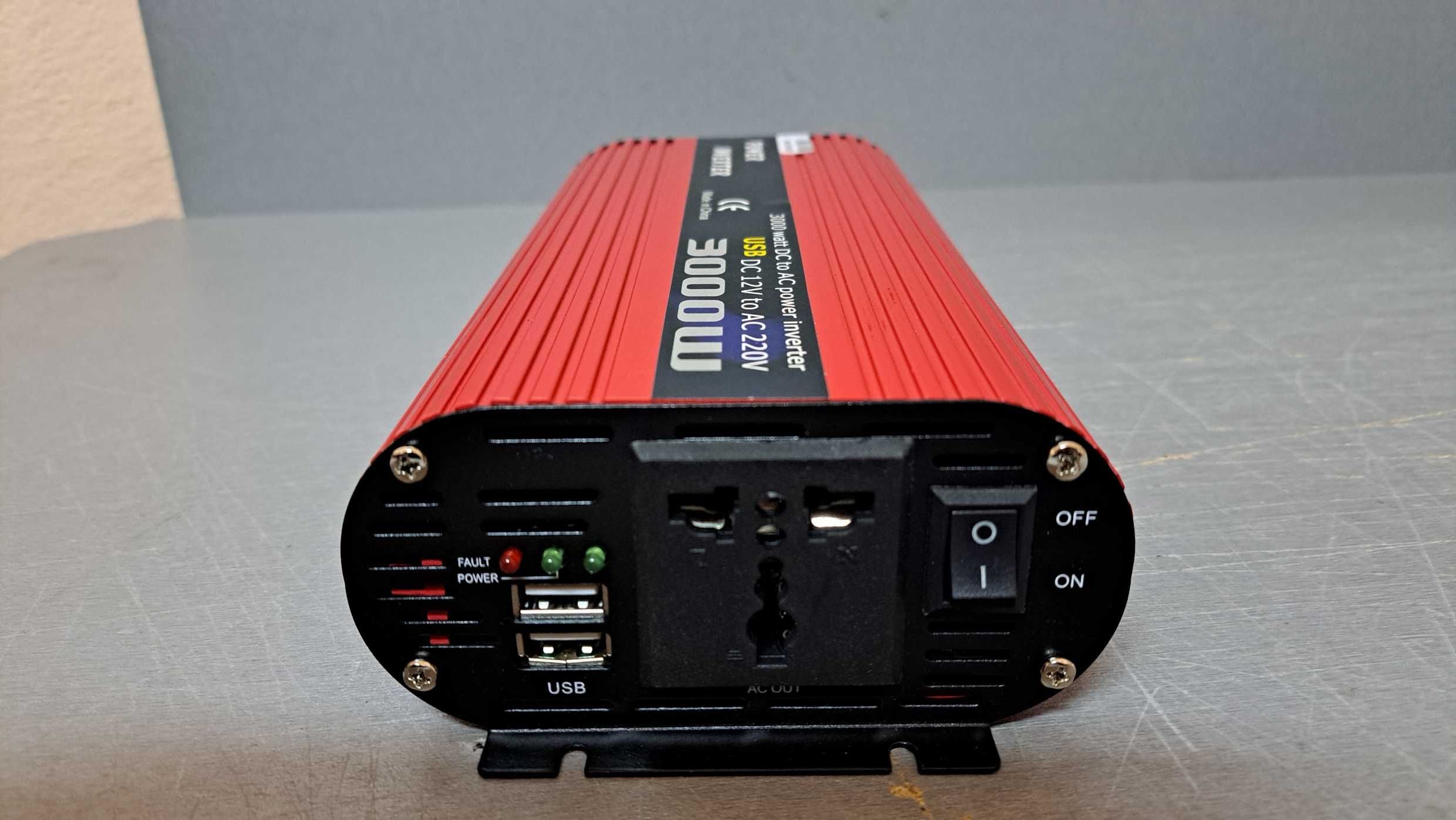Преобразователь для котла 12V 220V 3000W |Инвертор| с USB