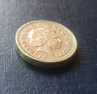 Destrukt monety 1 funt 2000 Wielka Brytania