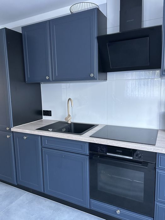 Zestaw mebli kuchennych ze sprzetem pralka indukcja lodówka piekarnik