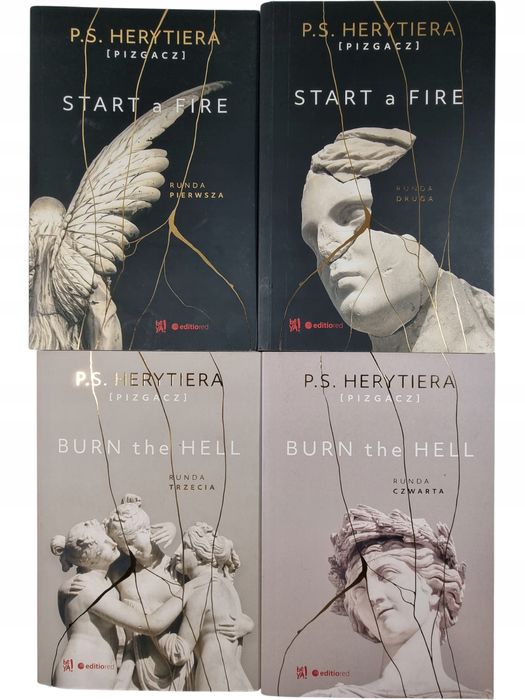 Trylogia Hell / Start a Fire / zestaw 4 książek / P.S. Herytiera