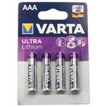 Bateria litowa AAA R03 1.5V 1100mAh Varta 4szt