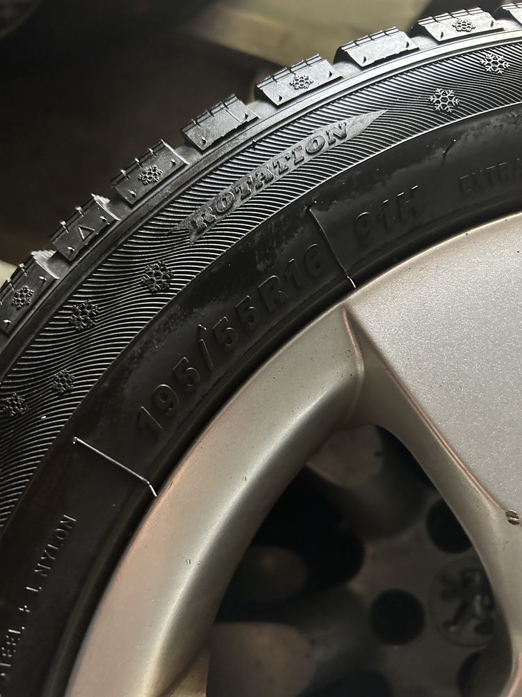 Koła Felgi Całe kpl. Peugeot ! ! - Zima Felga 16” Opona 195x55