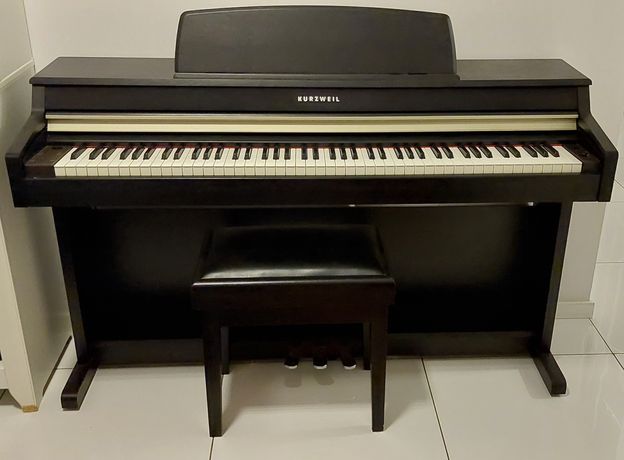 KURZWEIL MP 10 F (SR) - czarne, pianino cyfrowe ze stołkiem