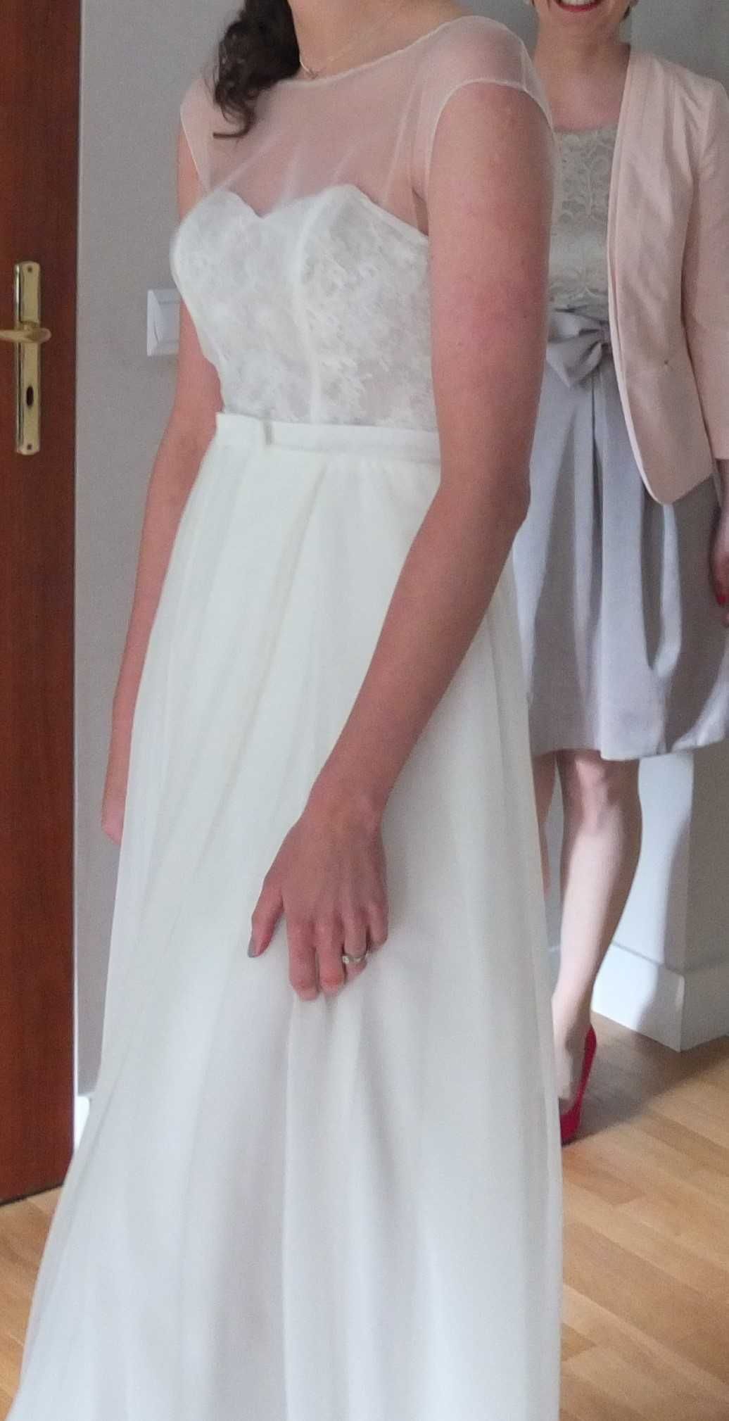 Suknia ślubna z kolekcji MiaLavi, rozmiar S, 36