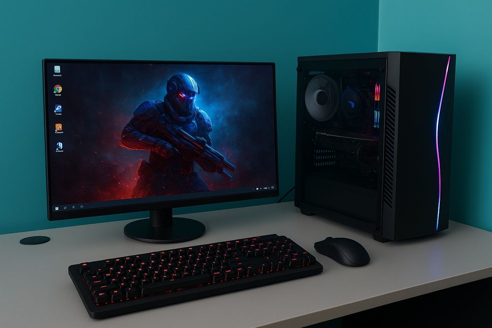 Komputer stacjonarny + Monitor 24" 100Hz – Intel i7,