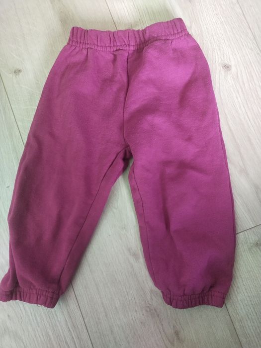 Fioletowe spodnie szerokie dziewczęce Ergee 80