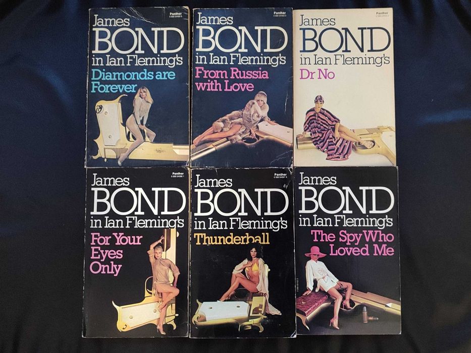 007 James Bond - lote de seis livros em inglês