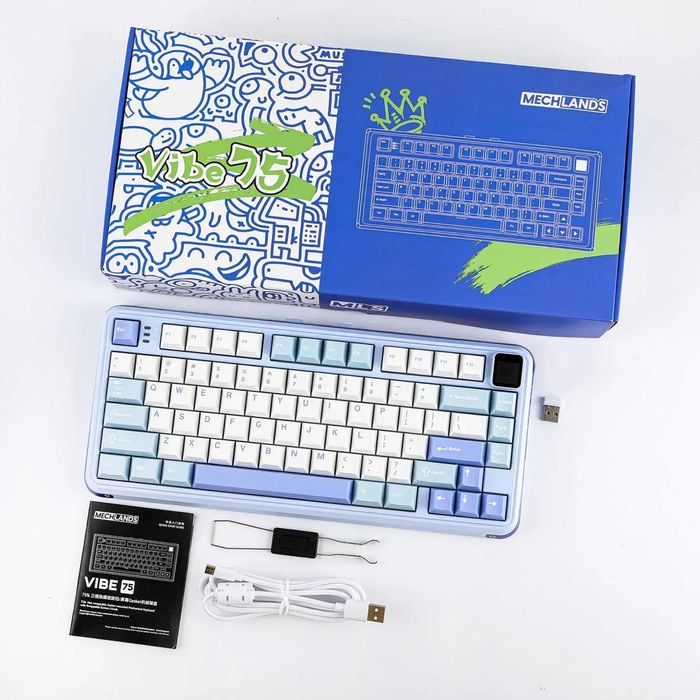 Нова MechLands Vibe 75 V2 механічна бездротова клавіатура з HotSwap