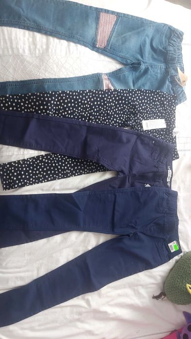 Paka nowych spodni r 140