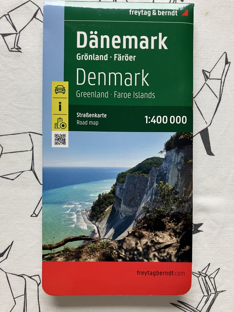 Mapa Dania i Wyspy Owcze 1:400 000