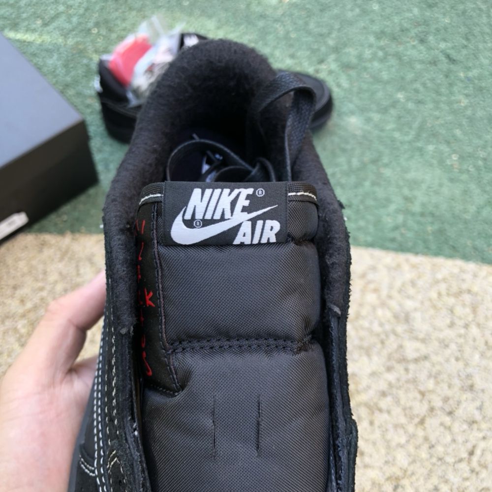 Кросівки Nike Air Jordan 1 Low Retro Travis Scott Black Phantom фантом