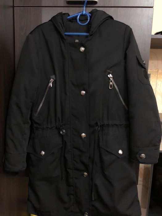 Парка-трансформер демисезонная!С песцом!