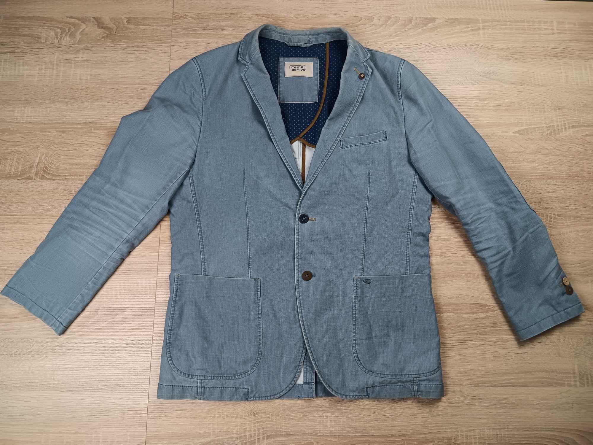 Niebieska casualowa marynarka męska Camel Active rozmiar 50