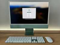 iMac 24”4,5K 2021 M1, 16GB RAM, 512GB SSD, gwarancja 07.2024, FVAT23%