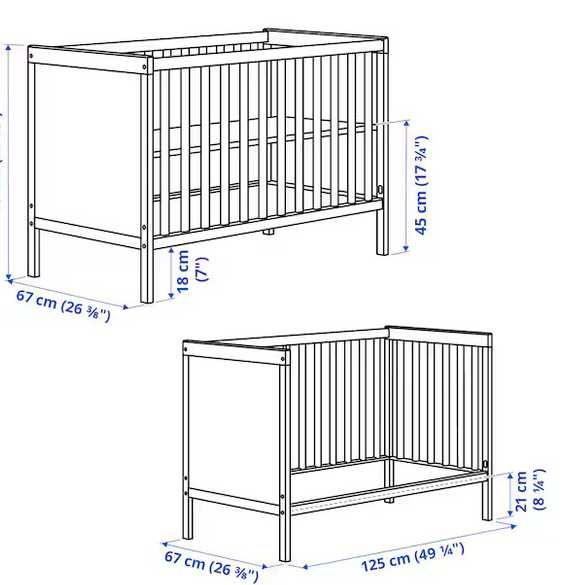 Berço Cama para bebé Sundvik Ikea + Colchão ortopédico