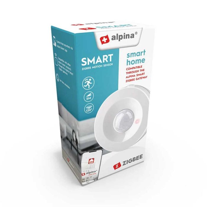 Inteligentny czujnik ruchu Alpina PIR sieć Zigbee