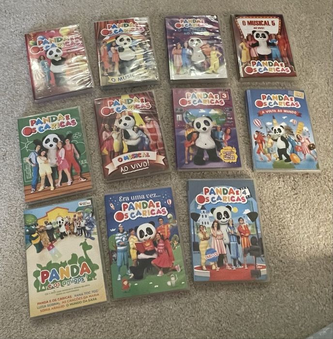Diversos DVD e CD do Panda e dos Caricas