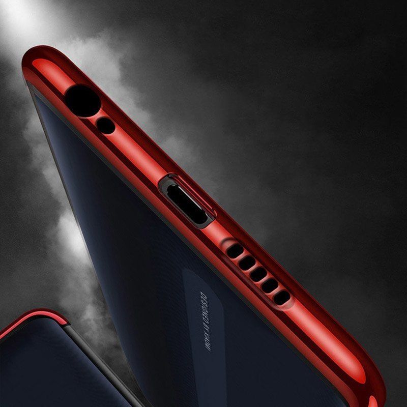 Żelowy Pokrowiec Etui Z Metaliczną Ramką Do Xiaomi Redmi 8A Czarny