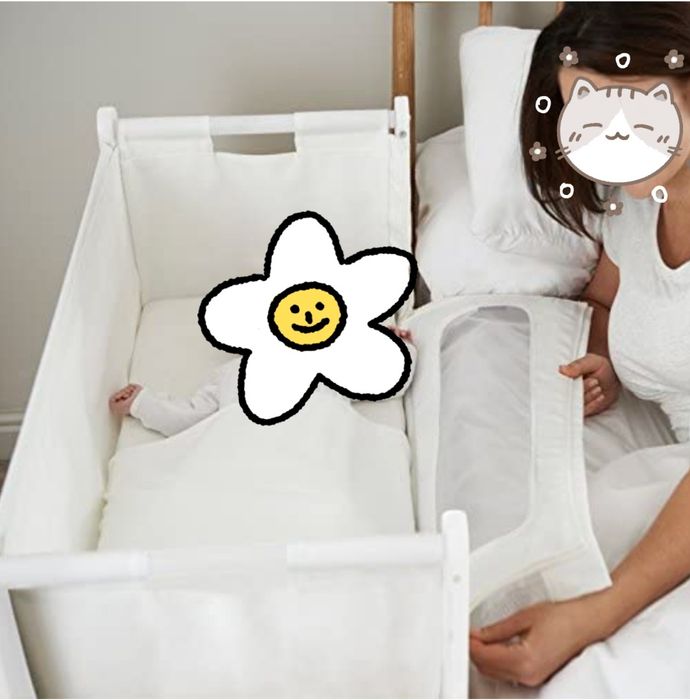 Łóżeczko kołyska dostawka SnuzPod2