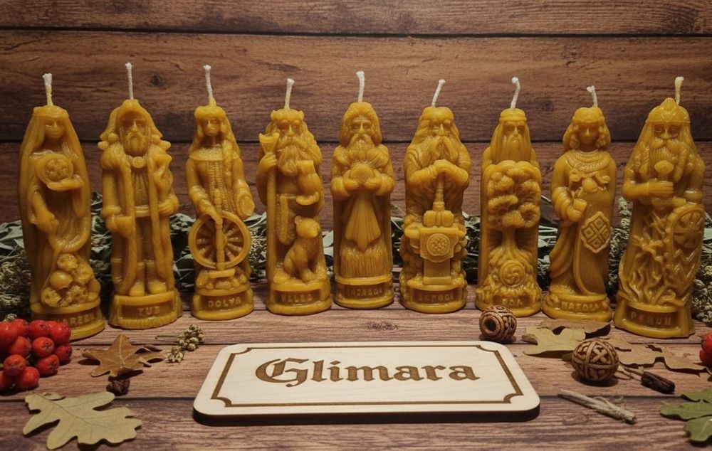 Воскові свічки богів та богинь слав'янського  пантеону