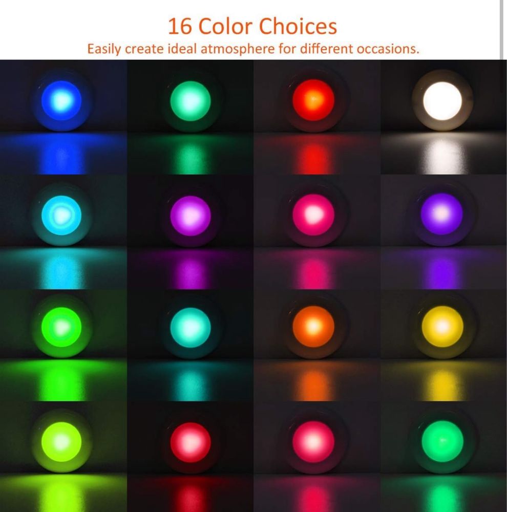 LEDGLE Oświetlenie LED RGB do szafy punktowe