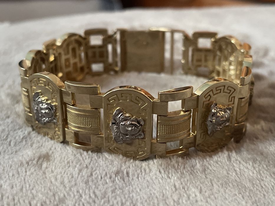 Złota Bransoletka wzór Versace