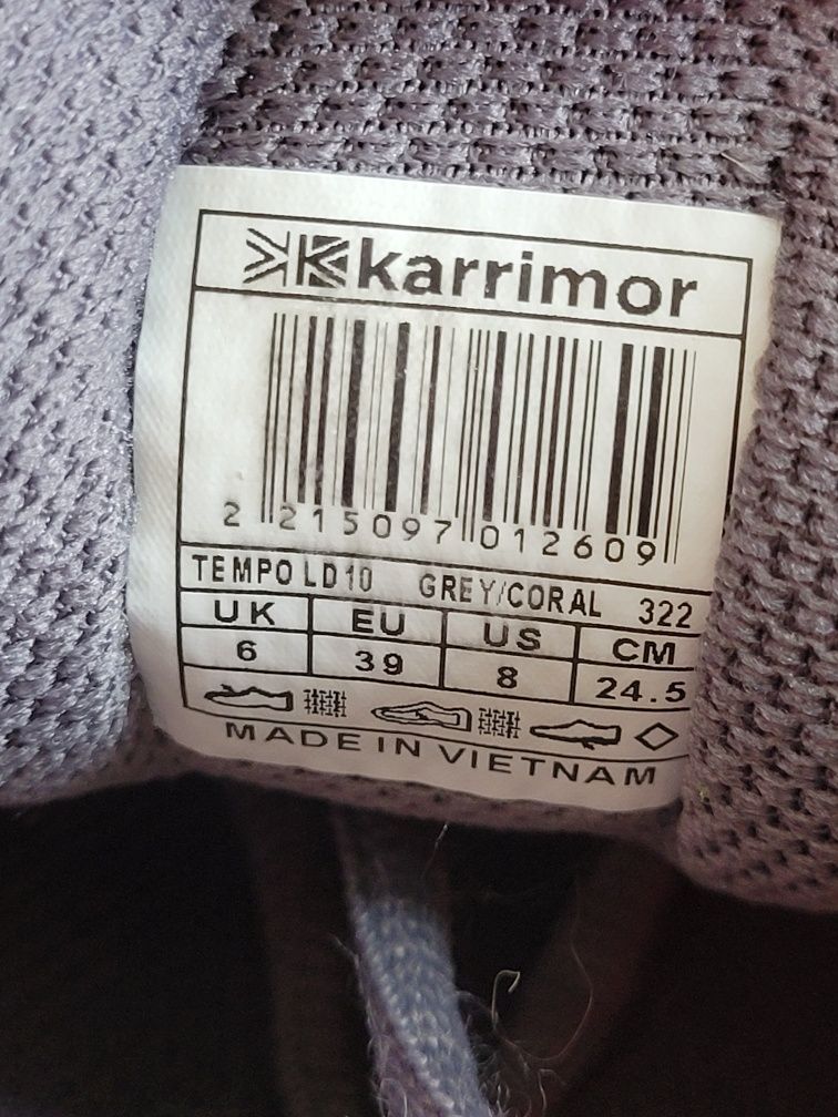 Кросівки karrimor 39 розмір 
Оригінал. Довжину устілки дивіться на фот